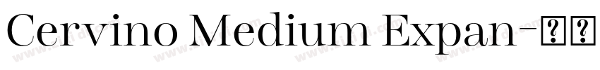 Cervino Medium Expan字体转换